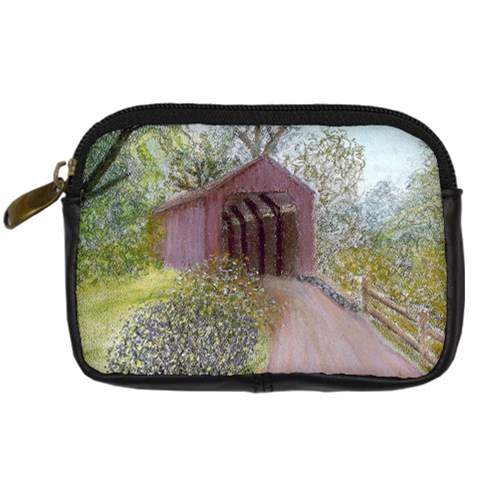 Coveredbridge300 Digital Camera Leather Case from ArtsNow.com Front