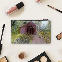 Coveredbridge300 Cosmetic Bag (Small) from ArtsNow.com Back