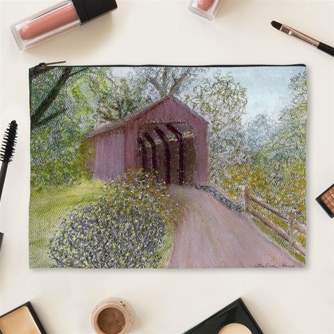 Coveredbridge300 Cosmetic Bag (XL) from ArtsNow.com Front