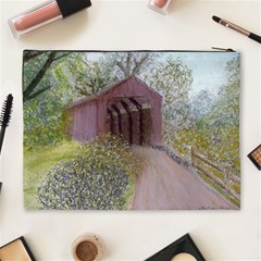 Coveredbridge300 Cosmetic Bag (XL) from ArtsNow.com Back