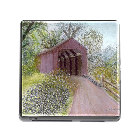 Coveredbridge300 Memory Card Reader with Storage (Square) from ArtsNow.com Front