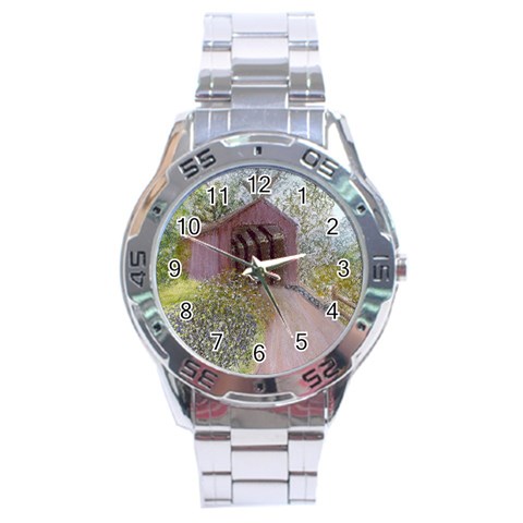 Coveredbridge300 Stainless Steel Analogue Men’s Watch from ArtsNow.com Front