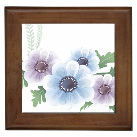 Flower028 Framed Tile from ArtsNow.com Front