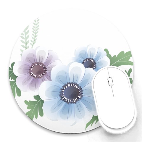 Flower028 Round Mousepad from ArtsNow.com Front