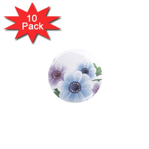 Flower028 1  Mini Magnet (10 pack)  from ArtsNow.com Front