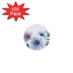 Flower028 1  Mini Button (100 pack) 