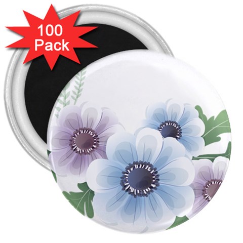Flower028 3  Magnet (100 pack) from ArtsNow.com Front