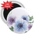 Flower028 3  Magnet (100 pack)