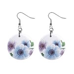 Flower028 1  Button Earrings