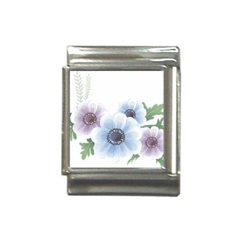 Flower028 Italian Charm (13mm) from ArtsNow.com Front