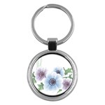 Flower028 Key Chain (Round)