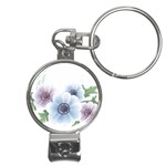 Flower028 Nail Clippers Key Chain