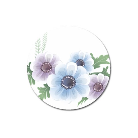Flower028 Magnet 3  (Round) from ArtsNow.com Front