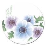 Flower028 Magnet 5  (Round)