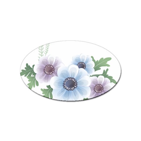Flower028 Sticker Oval (100 pack) from ArtsNow.com Front