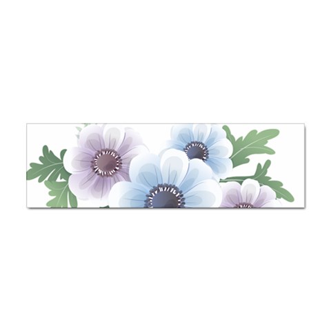 Flower028 Sticker Bumper (100 pack) from ArtsNow.com Front