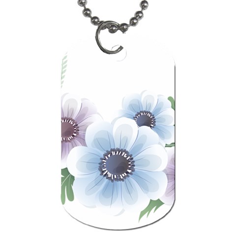 Flower028 Dog Tag (Two Sides) from ArtsNow.com Front