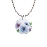 Flower028 1  Button Necklace