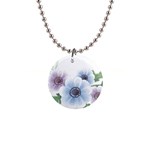 Flower028 1  Button Necklace