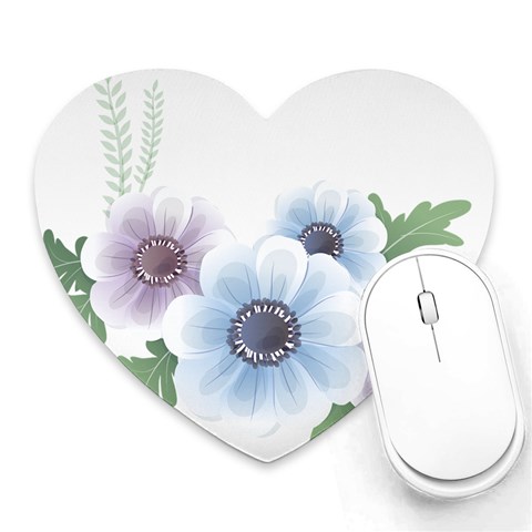 Flower028 Mousepad (Heart) from ArtsNow.com Front