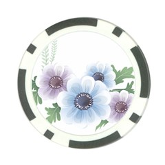 Flower028 Poker Chip Card Guard (10 pack) from ArtsNow.com Front