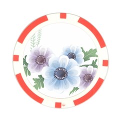 Flower028 Poker Chip Card Guard (10 pack) from ArtsNow.com Front