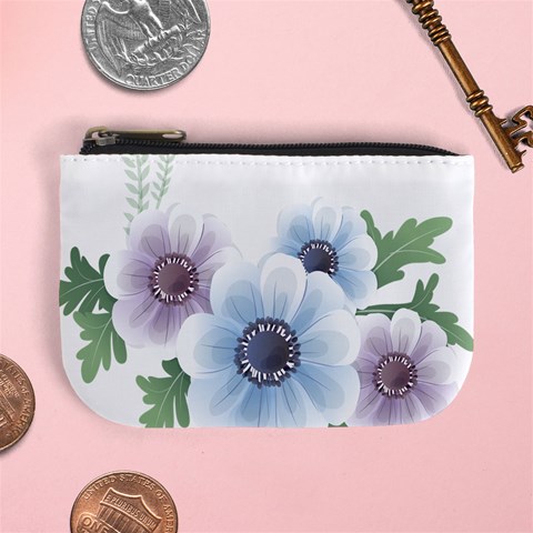 Flower028 Mini Coin Purse from ArtsNow.com Front