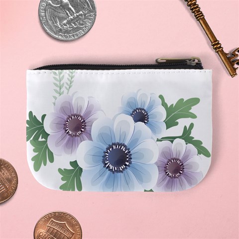 Flower028 Mini Coin Purse from ArtsNow.com Back