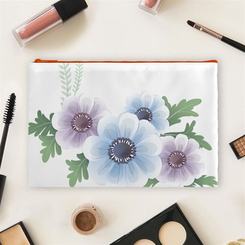 Flower028 Cosmetic Bag (Large) from ArtsNow.com Front
