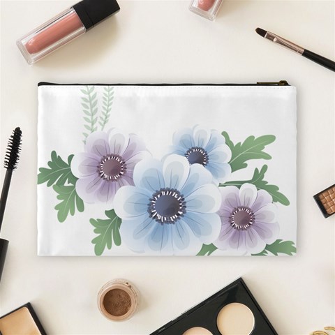 Flower028 Cosmetic Bag (Large) from ArtsNow.com Back