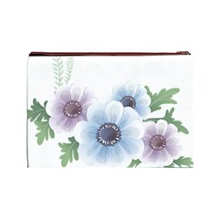 Flower028 Cosmetic Bag (Large) from ArtsNow.com Back