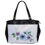 Flower028 Oversize Office Handbag (One Side)