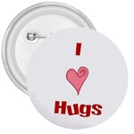Heart Hugs 3  Button