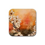 japanese cherry blossum Rubber Coaster (Square)