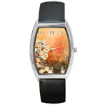 japanese cherry blossum Barrel Style Metal Watch