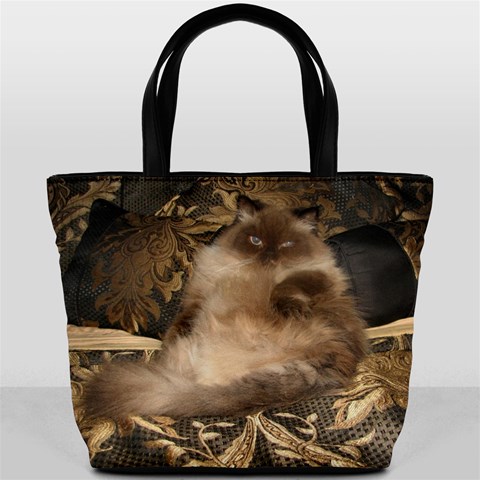 Prince Kitty Bucket Handbag from ArtsNow.com Front