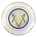 Knife Fork Degree Porcelain Plate