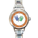 Hand Round Italian Charm Watch