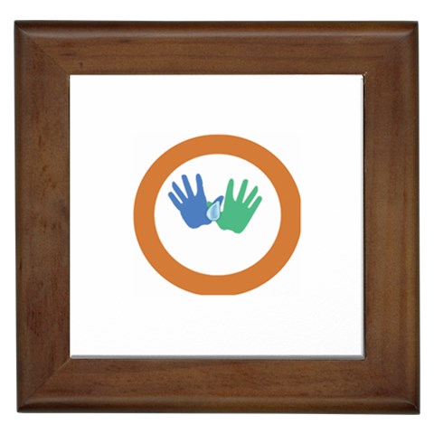 Hand Framed Tile from ArtsNow.com Front