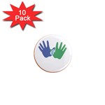 Hand 1  Mini Magnet (10 pack) 