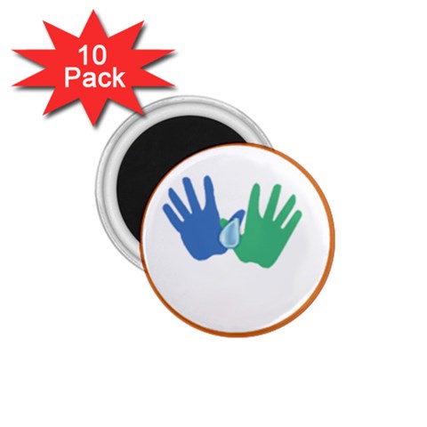 Hand 1.75  Magnet (10 pack)  from ArtsNow.com Front