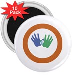 Hand 3  Magnet (10 pack)