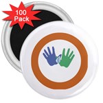 Hand 3  Magnet (100 pack)