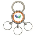 Hand 3-Ring Key Chain