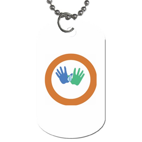 Hand Dog Tag (Two Sides) from ArtsNow.com Front