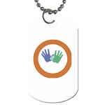 Hand Dog Tag (Two Sides)