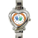 Hand Heart Italian Charm Watch