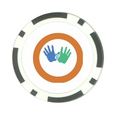 Hand Poker Chip Card Guard (10 pack) from ArtsNow.com Front