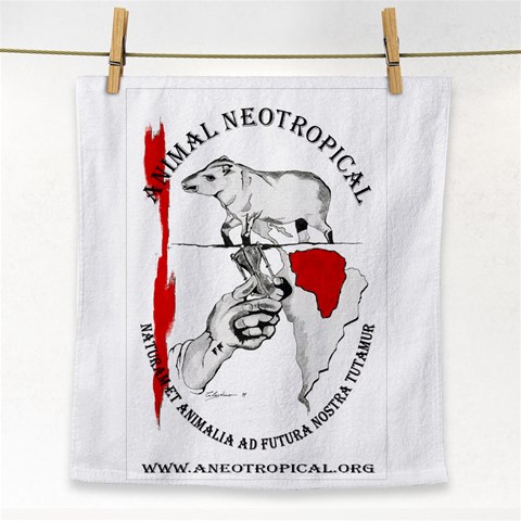 Save the Tapir Face Towel from ArtsNow.com Front