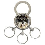 Animals Dogs Funny Dog 013643  3-Ring Key Chain